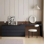 Cosmetic Table Corner Dressing Table Bedroom Modern Minimalist Desk Vanity One Light Luxury Premium Six drawer 1