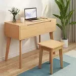 Nordic Flip Dressing Table with Mirror Modern Creative Dressers simple Bedroom Furniture Solid Wood Multi cell 3