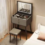 Rustic Drawer Dressing Table Storage Multifunctional Fashion Nordic Dressing Table Brown Ornaments Meuble De Chambre Furnitures 3