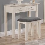 Ivory Wooden with Stool Dressing Table